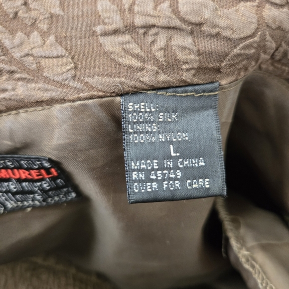 Vintage Mureli Windbreaker Size L Green Floral Pattern - Picture 7 of 9